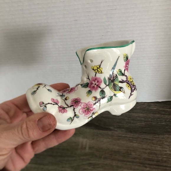 Vtg James Kent Staffordshire Old Foley Ceramic Boot - Picture 11 of 11